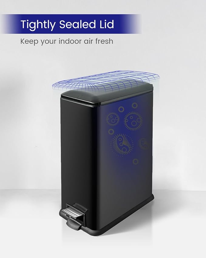 Kitchen Rubbish Bin, 45 Litre Waste Bin, Large Pedal Bin, Kitchen Rubbish Bin - Image 7