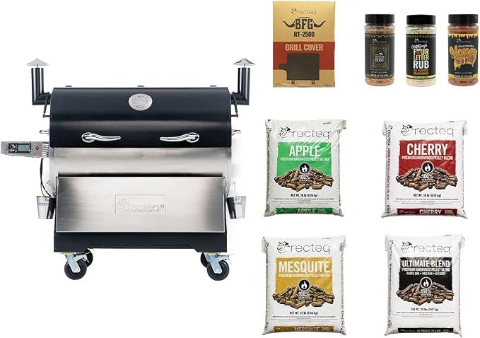 recteq RT-2500 BFG Pellet Smoker Grill, Wi-Fi-Enabled Outdoor Grills & Smokers by recteq