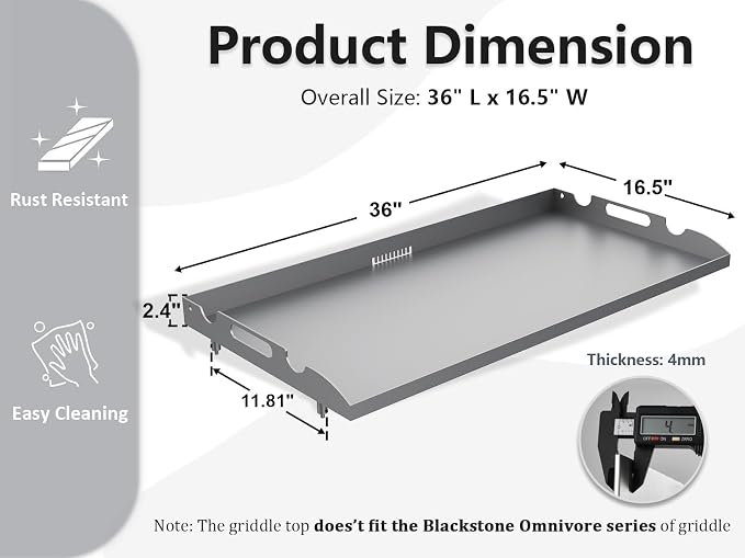 Upgrade Flat Top Griddle Replacement Top - Image 2