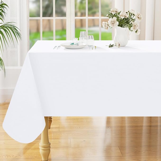 Smiry Square Table Cloth 60x60 Inch, Waterproof Wipeable Vinyl Tablecloths by Smiry