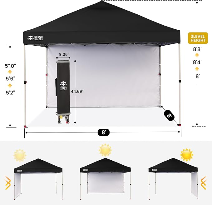 CROWN SHADES 8x8 Pop Up Canopy - Image 3