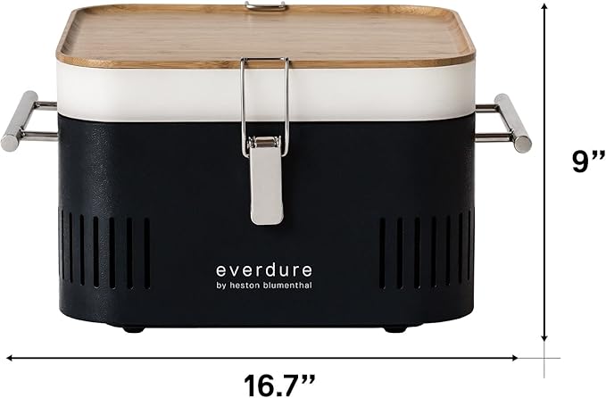 Everdure CUBE Portable Charcoal Grill, Tabletop BBQ, Perfect Tailgate, or - Image 9