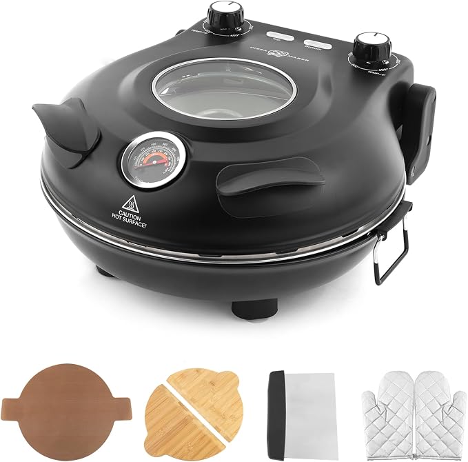 KLAIF 12" Electric Countertop Pizza Oven Indoor by klaif