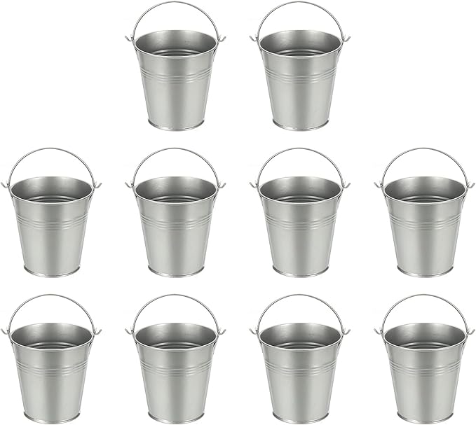 Small Metal Buckets, Mini Buckets by YELARXI