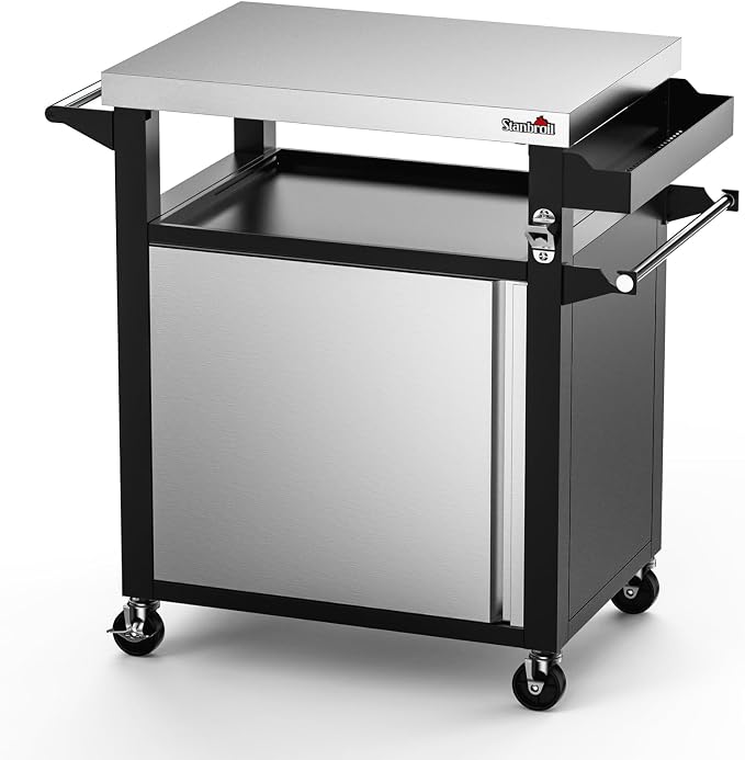 Stanbroil Rolling Grill Table Cart by Stanbroil