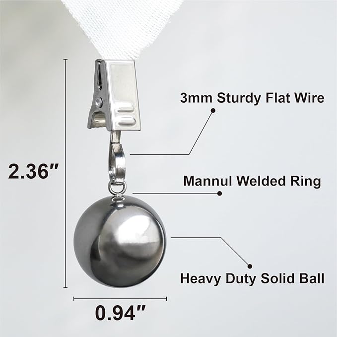 4 Pack Heavy Duty Tablecloth Weights, Rust Proof Stainless Steel Balls - Image 5