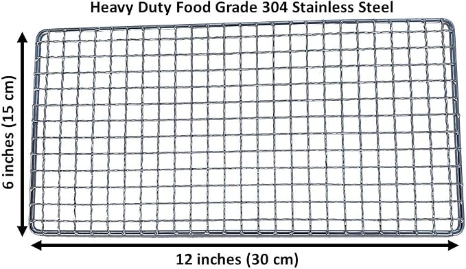 Portable Bushcraft Stainless BBQ Cooking Grill Grate, Bamboo Cutting Board - Image 2