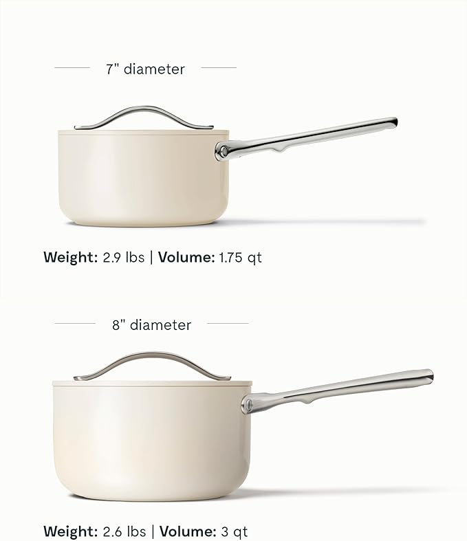 Caraway Nonstick Ceramic Sauce Pan - Image 3