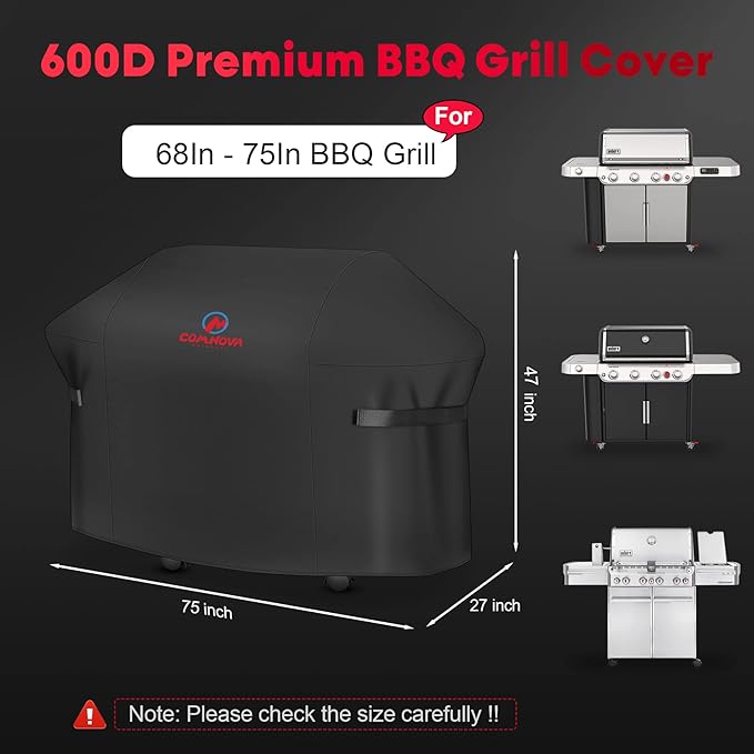 Comnova Grill Cover 75 Inch, 7109 BBQ Cover - Image 2