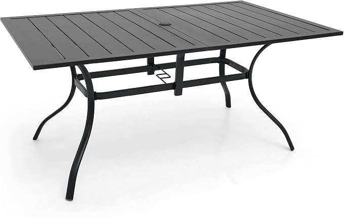 Vrivla Outdoor Dining Table, Rectangular Patio Table by Virvla