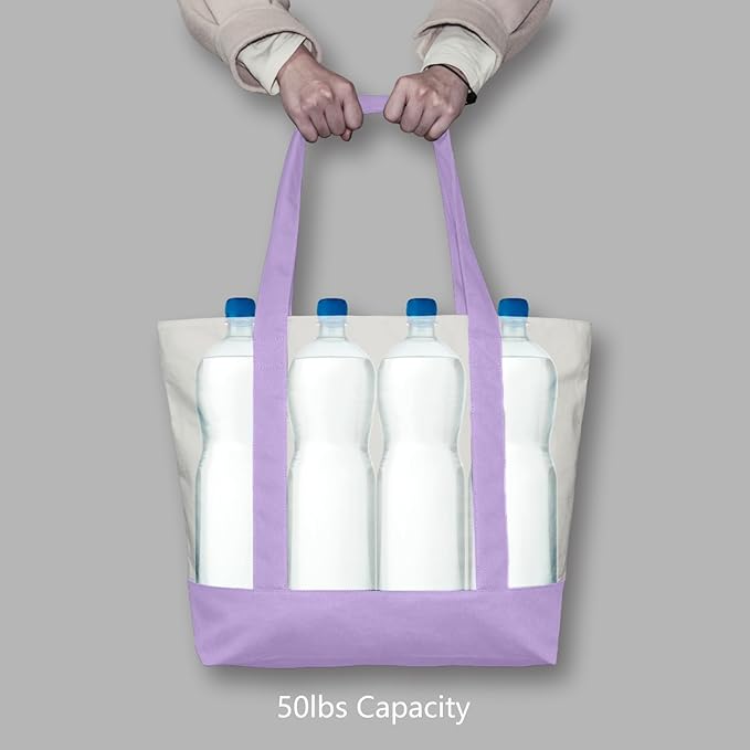 TOPDesign 6-Pack Canvas Tote Bags - Image 6