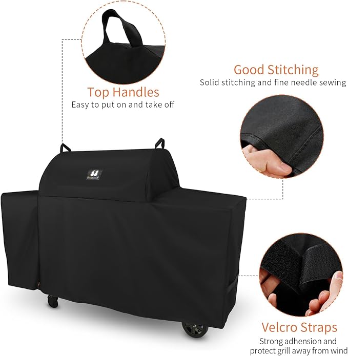 SUPJOYES Grill Cover for Traeger Grills BAC776 Woodridge Pro and Woodridge Elite - Image 3