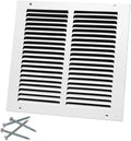 10"W x 10"H Steel Return Air Grille, Air Return Vent Cover by Howeall