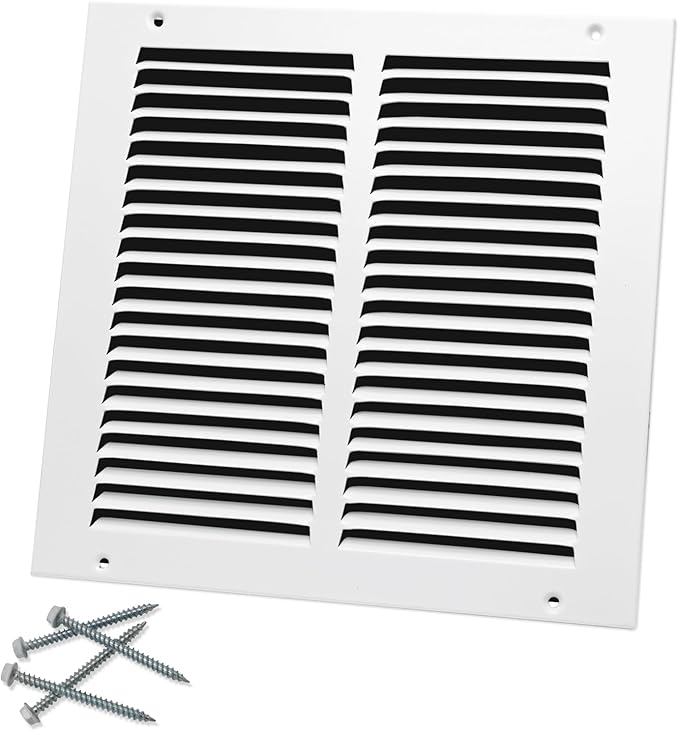 10"W x 10"H Steel Return Air Grille, Air Return Vent Cover by Howeall