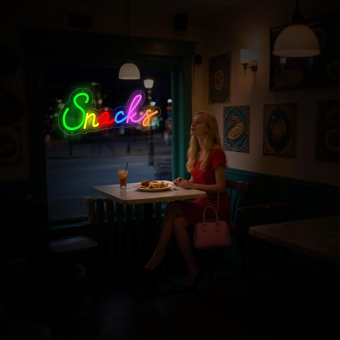 Snacks Neon Sign, Snack Bar Sign - Image 8