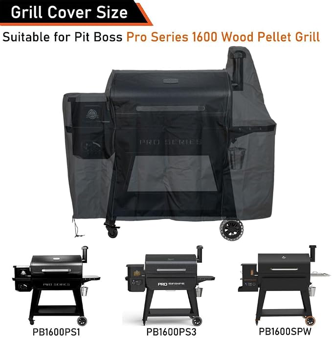 ZJYWSCH Grill Cover for Pit Boss Pro Series 1600 Wood Pellet Grill Smoker - Image 2