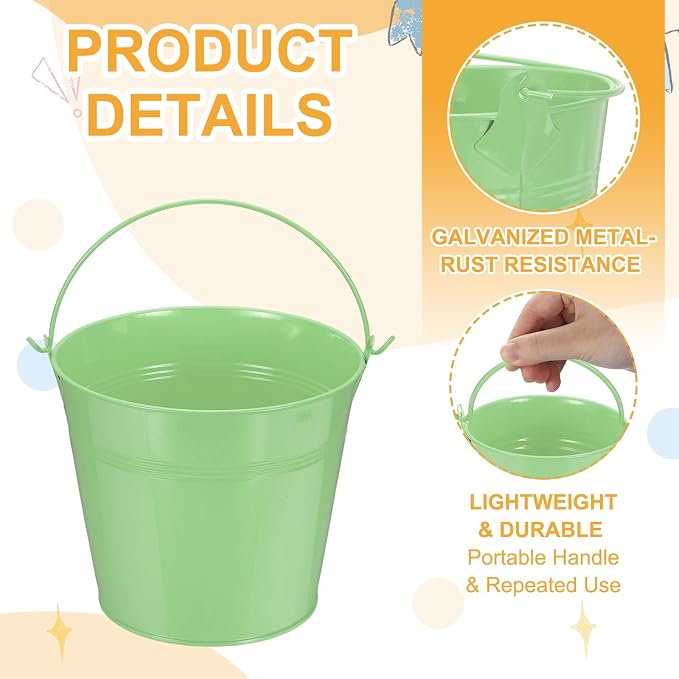 Small Metal Buckets, Mini Buckets - Image 3