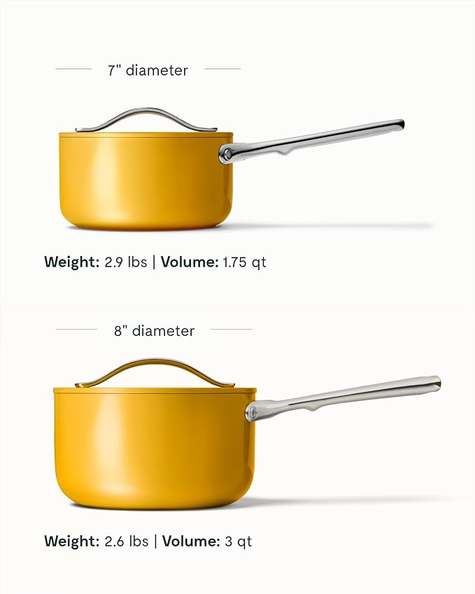 Caraway Nonstick Ceramic Sauce Pan - Image 3