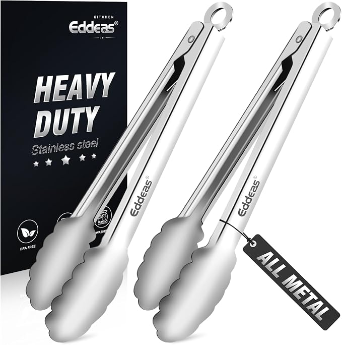 2PCS 9inch Tongs for Cooking by Eddeas