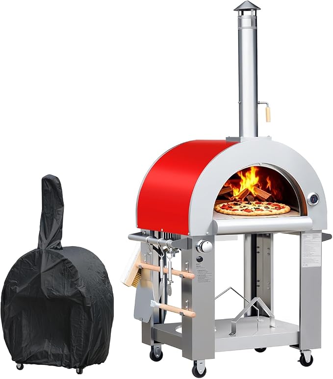 32.5" Wood Fired & Propane Gas Pizza Oven by UYRIE