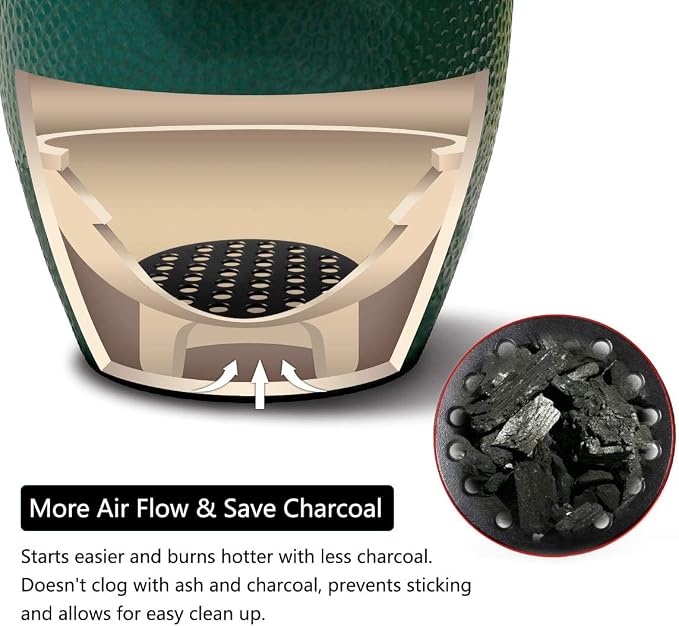 Dracarys Round cast Iron fire Grate, BBQ high Heat Charcoal Plate - Image 5