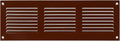 Repa Market 12x4 Inch Air Vent Cover/Brown Galvanized Steel Louvered Grill Cover by RepaMarket