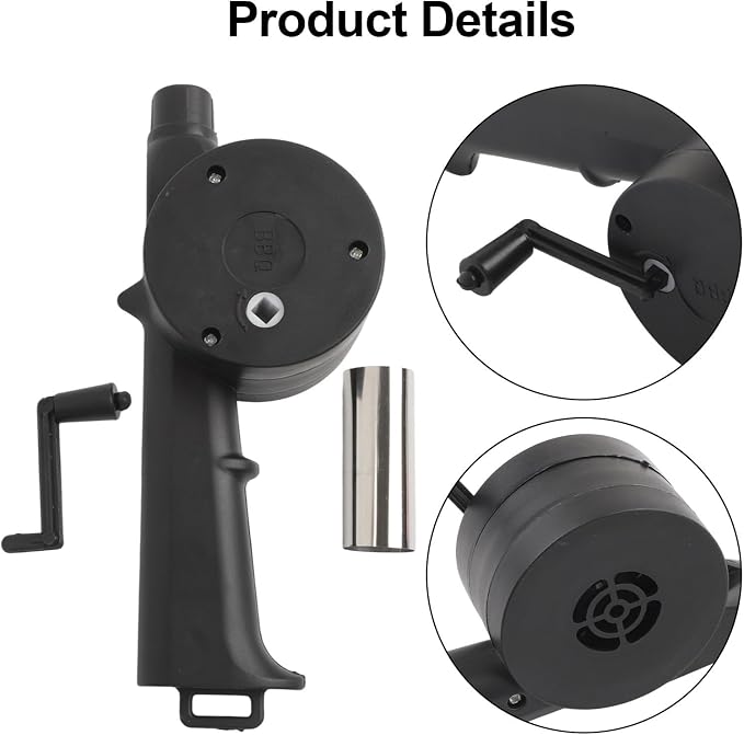 Manual Bellows for Barbecue, Handheld Air Blower Fire Starter, Portable Outdoor - Image 2