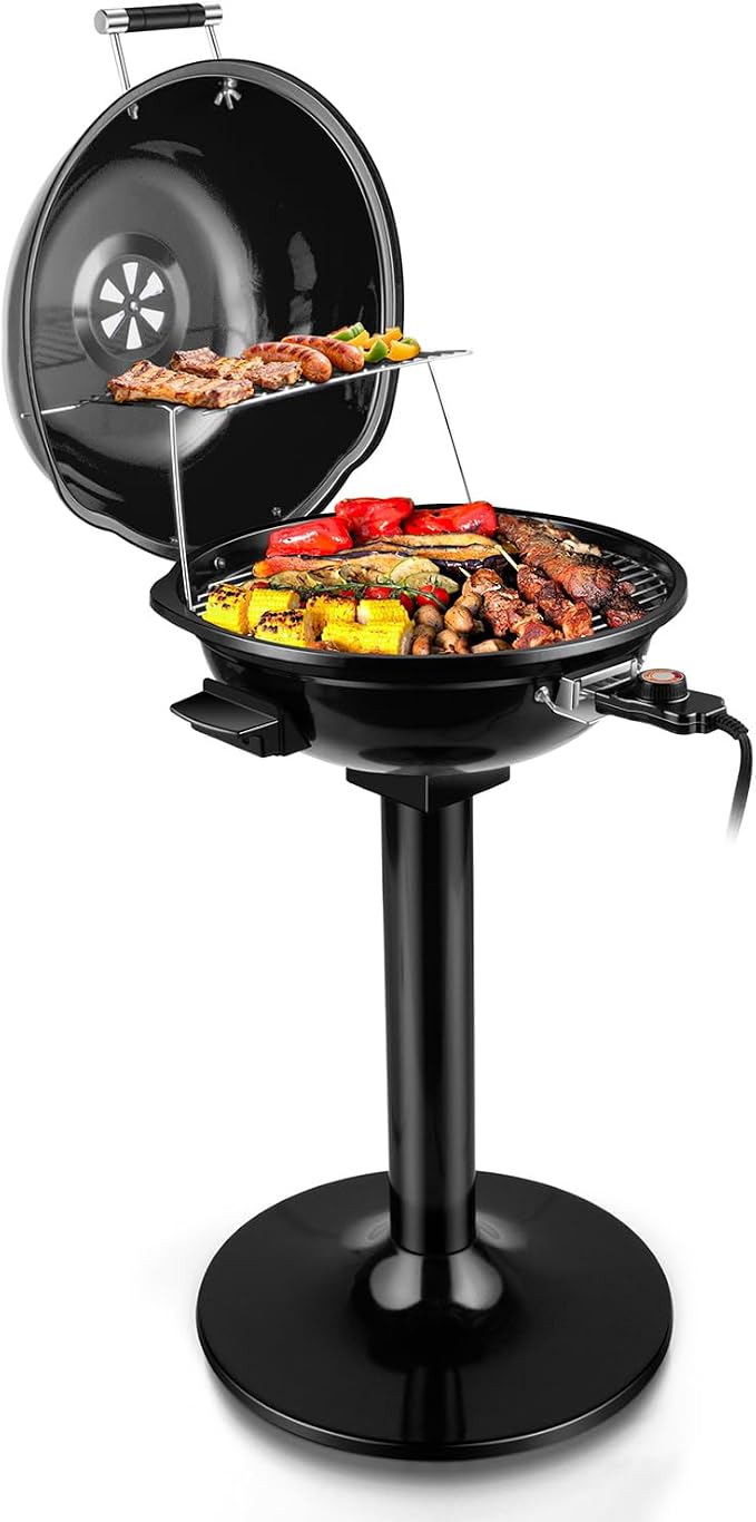 Electric Grill, Techwood Indoor/Outdoor Electric BBQ Grill, 1600W Portable by Techwood