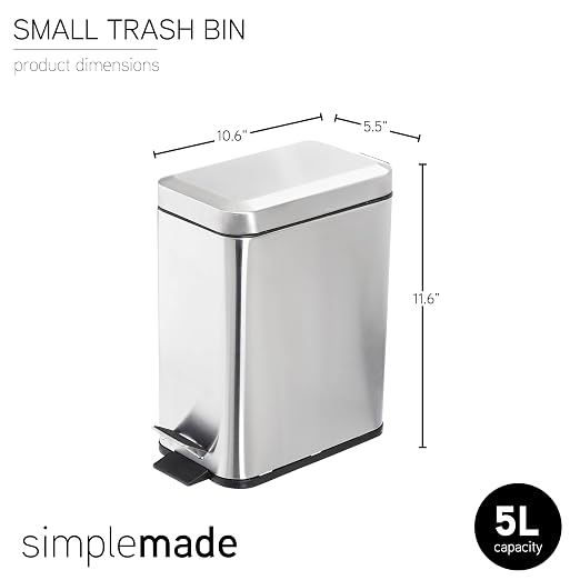 SIMPLEMADE Rectangle Step Trash Can - Image 6