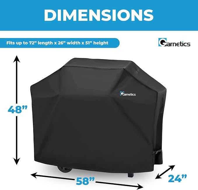 Grill Cover for Outdoor Grill, BBQ Grill Covers for Outside, Grill Cover 58 Inch - Image 3