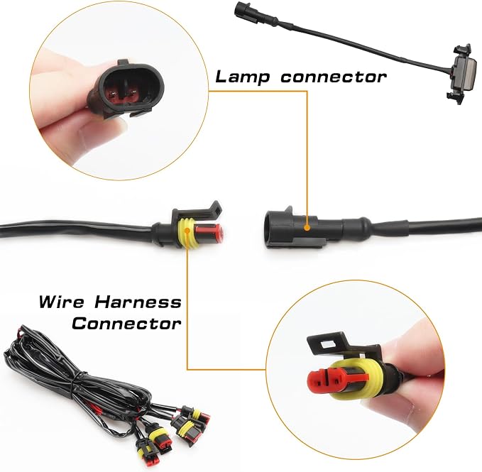 4PCS LED Amber Grill Lights，Grille Lights - Image 4