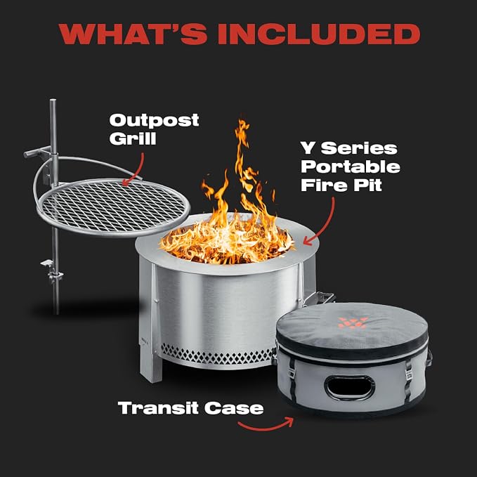 Breeo Smokeless Fire Pit to-Go Bundle | 21 inch Smokeless Firepit - Image 2