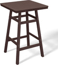 Costaelm Outdoor Bar Table, Patio Bistro Dining Pub Table by Costaelm