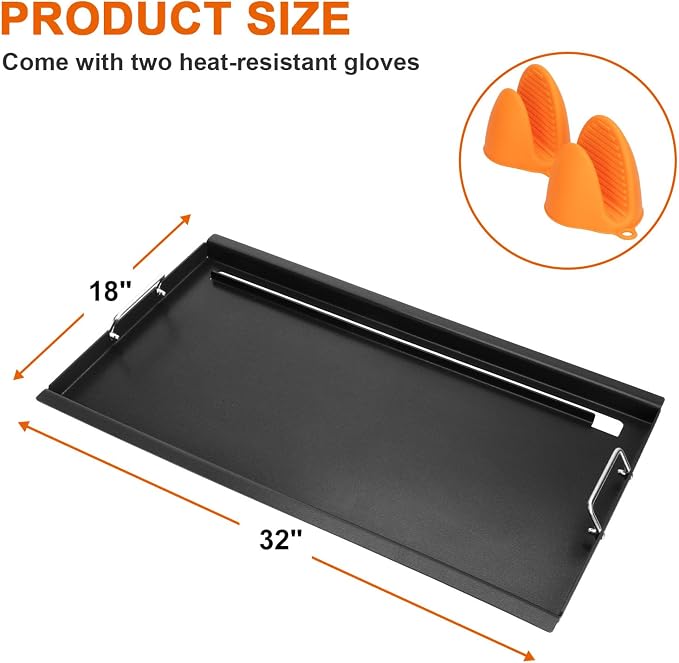 Full-Size Griddle Inserts for Charbroil Performance 6 Burner Grill, Flat Top - Image 2