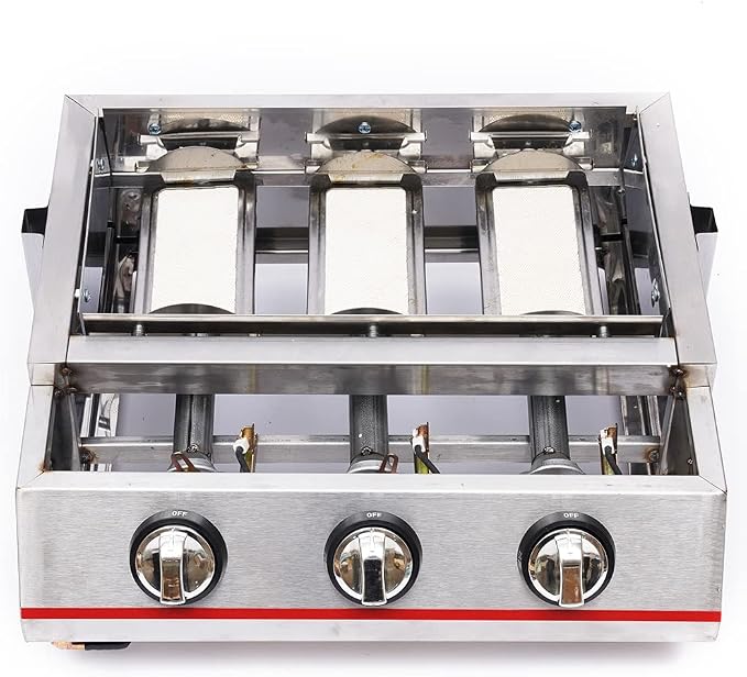 3-Burner Portable Gas Grill, Stainless Steel BBQ Gas Grill - Image 6