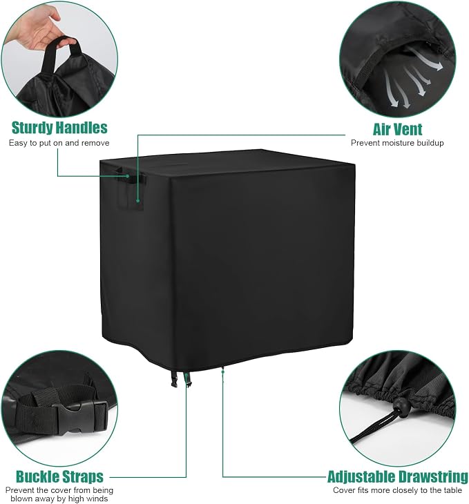 Outdoor Dining Cart Cover for Feasto 50 Inch Three-Shelf Movable Food Prep and - Image 4