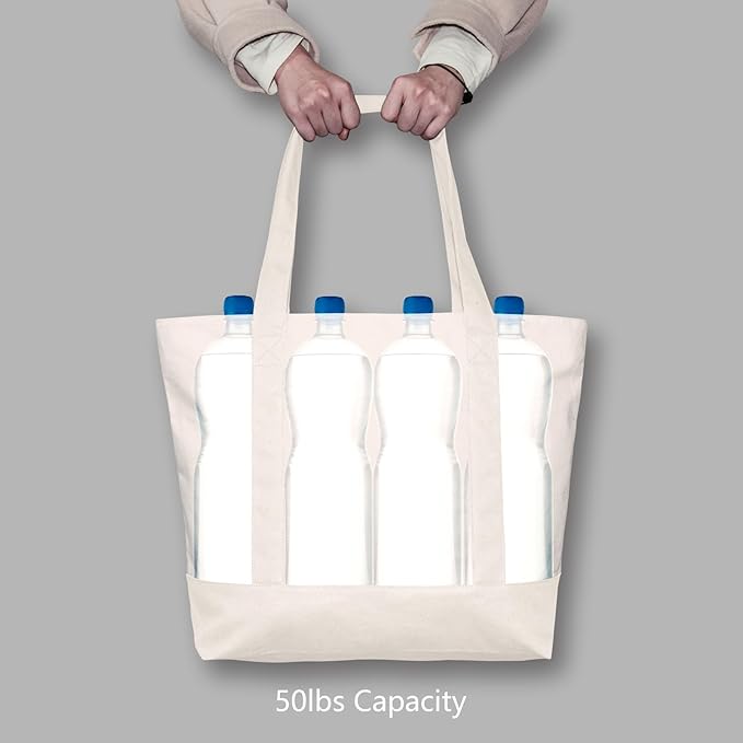 TOPDesign 30-Pack Canvas Tote Bags - Image 6