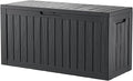 80 Gallon Resin Deck Box, Waterproof Outdoor Storage Box by Unknown