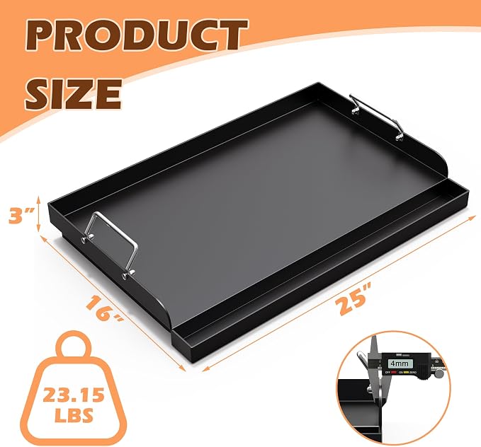 Universal Nonstick Cast Iron Griddle - Image 2