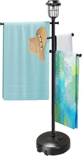 Sturdy & Solar-Powered Pool Towel Rack Outdoor by Unknown