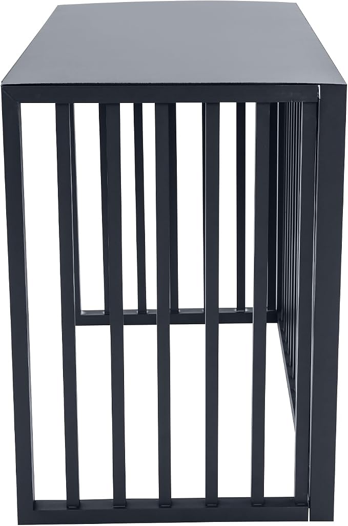 Air Conditioner Fence with Top Cover, Freestanding Metal Trash Can Hider Outdoor - Image 5