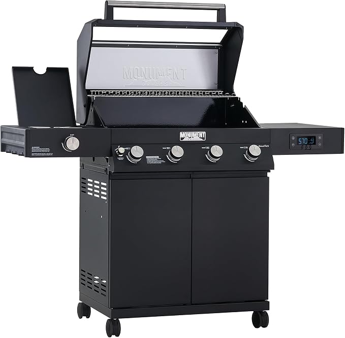 Monument Grills Denali 425, Smart Liquid Propane Gas Grill 4+1 Burner BBQ Grill by MonumentGrills