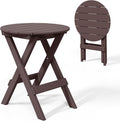 Costaelm Paradise HDPE Outdoor 24.5 Inch Round Portable Folding Patio Dining by Costaelm
