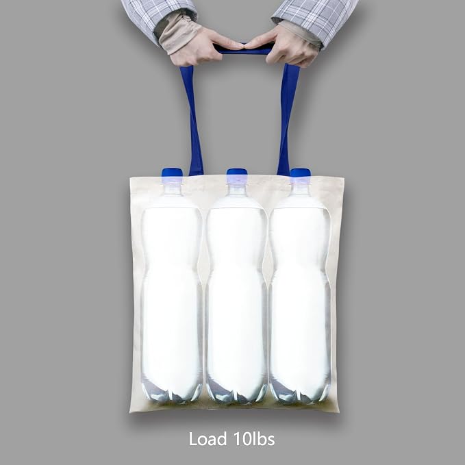 TOPDesign 12-Pack Economical 16"x15" Cotton Tote Bag, Lightweight Medium - Image 6