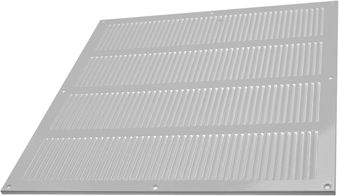 Repa Market Air Vent Cover 16x16 Inch White Galvanized Steel Louvered Grill - Image 9