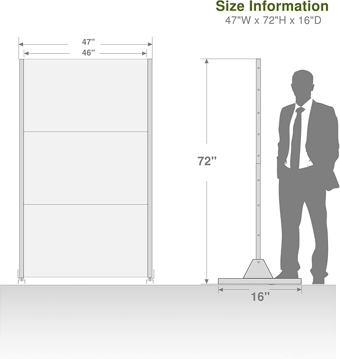 Casaphoria 72" H x 45" W Metal Privacy Screen, 2 Pack Outdoor Freestanding - Image 7
