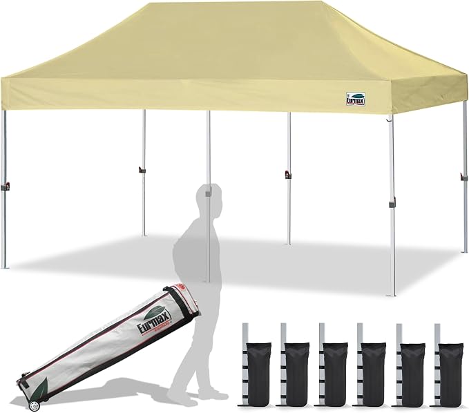 Eurmax USA 10'x20' Pop Up Canopy Tent Commercial Instant Canopies by Eurmax