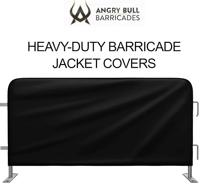 Heavy Duty Portable Crowd Control 8ft Barricade Jacket Cover - Image 2