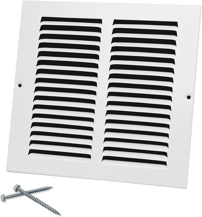 8"W x 8"H Steel Return Air Grille, Air Return Vent Cover by Howeall