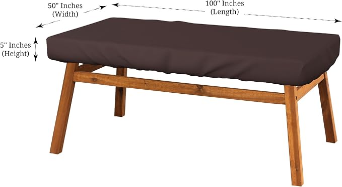 Covers & All Rectangle Table Top Cover, 12 Oz Waterproof UV & Weather Resistant - Image 2